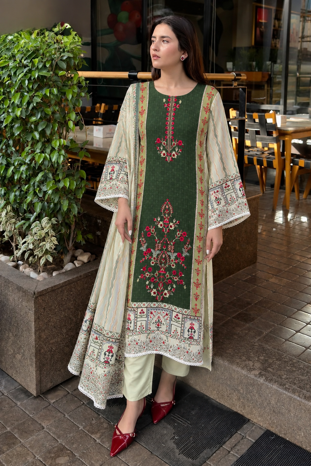 Cotton Embroidery Suits