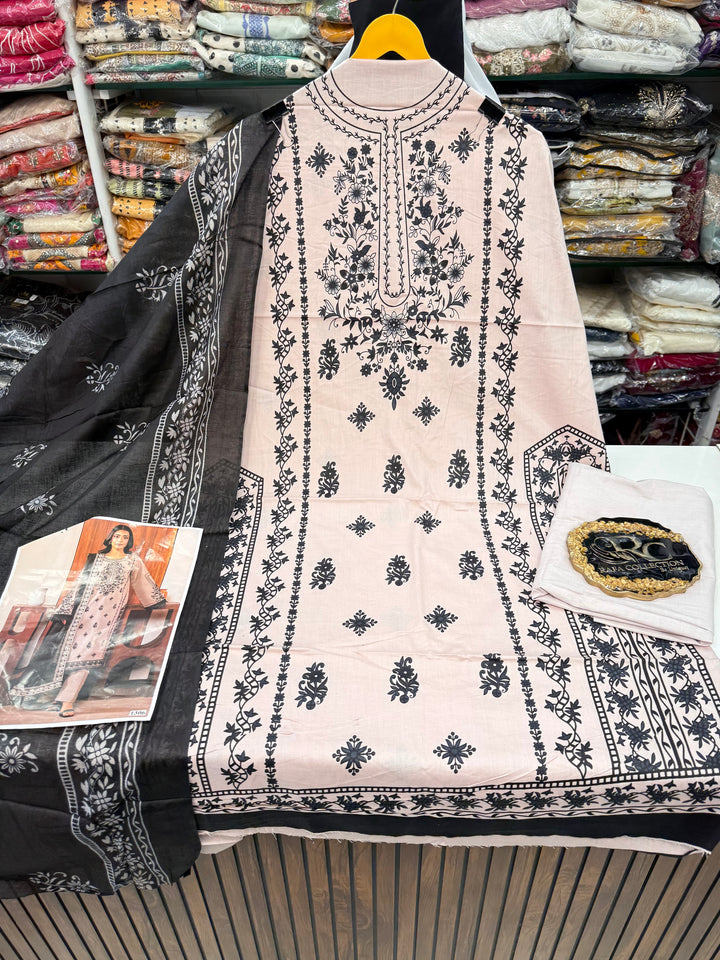 Cotton printed unstitched suits 2900