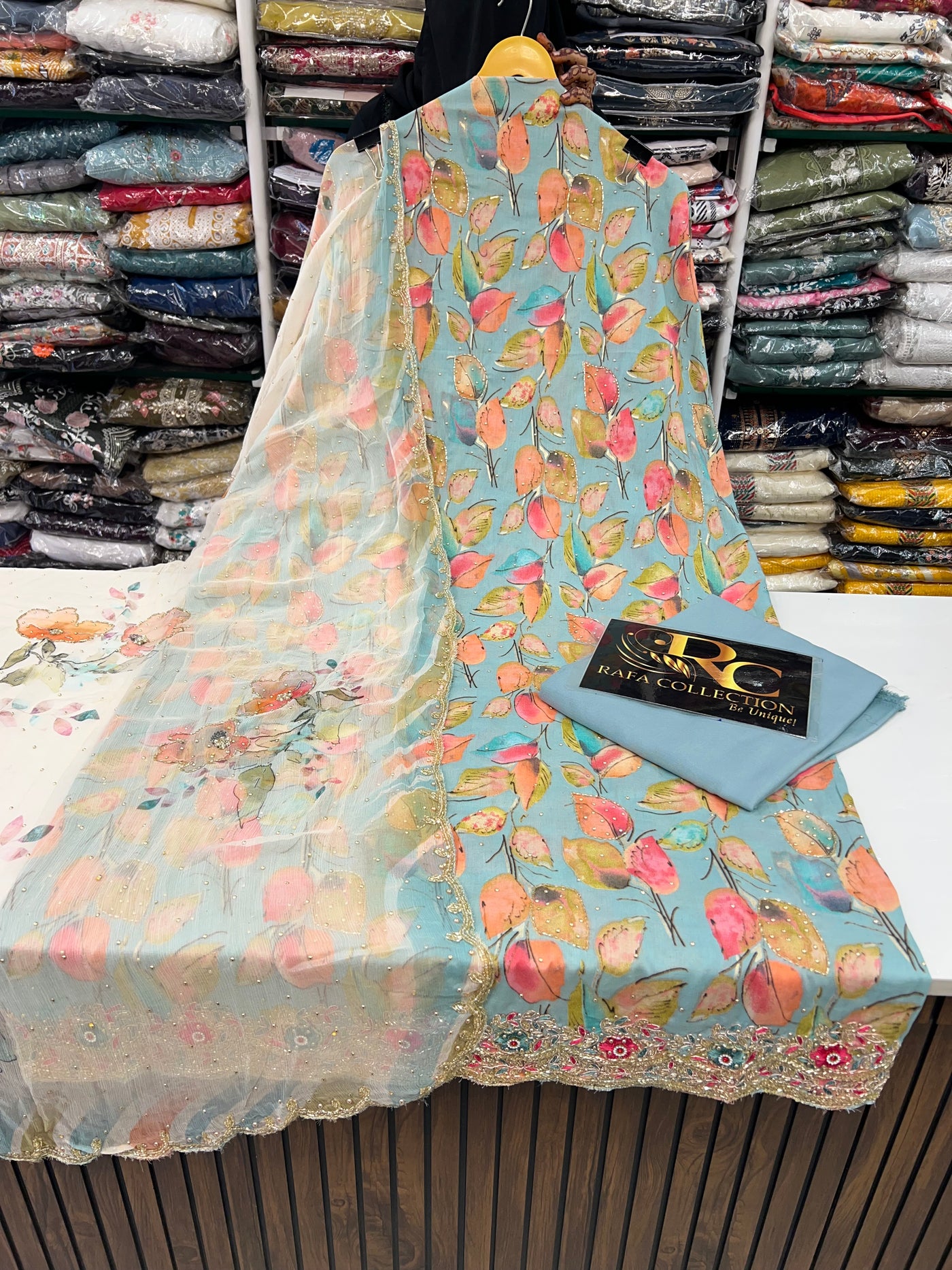 Cotton handwork suits 2133