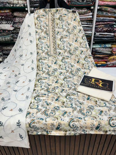 Cotton Unstich Suit 1403