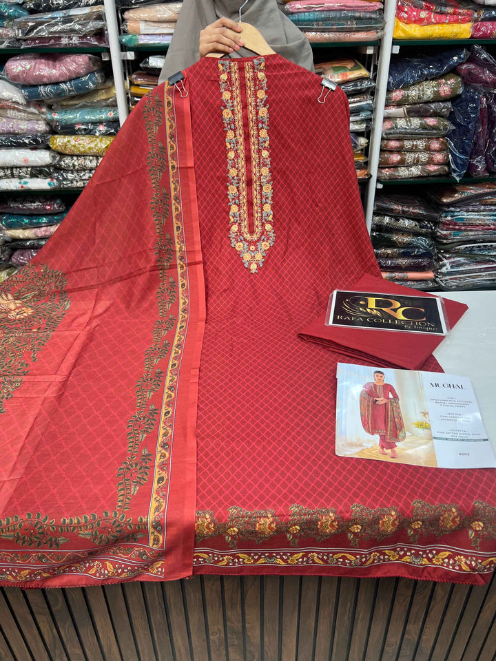 Cotton Unstitched Suit 1579