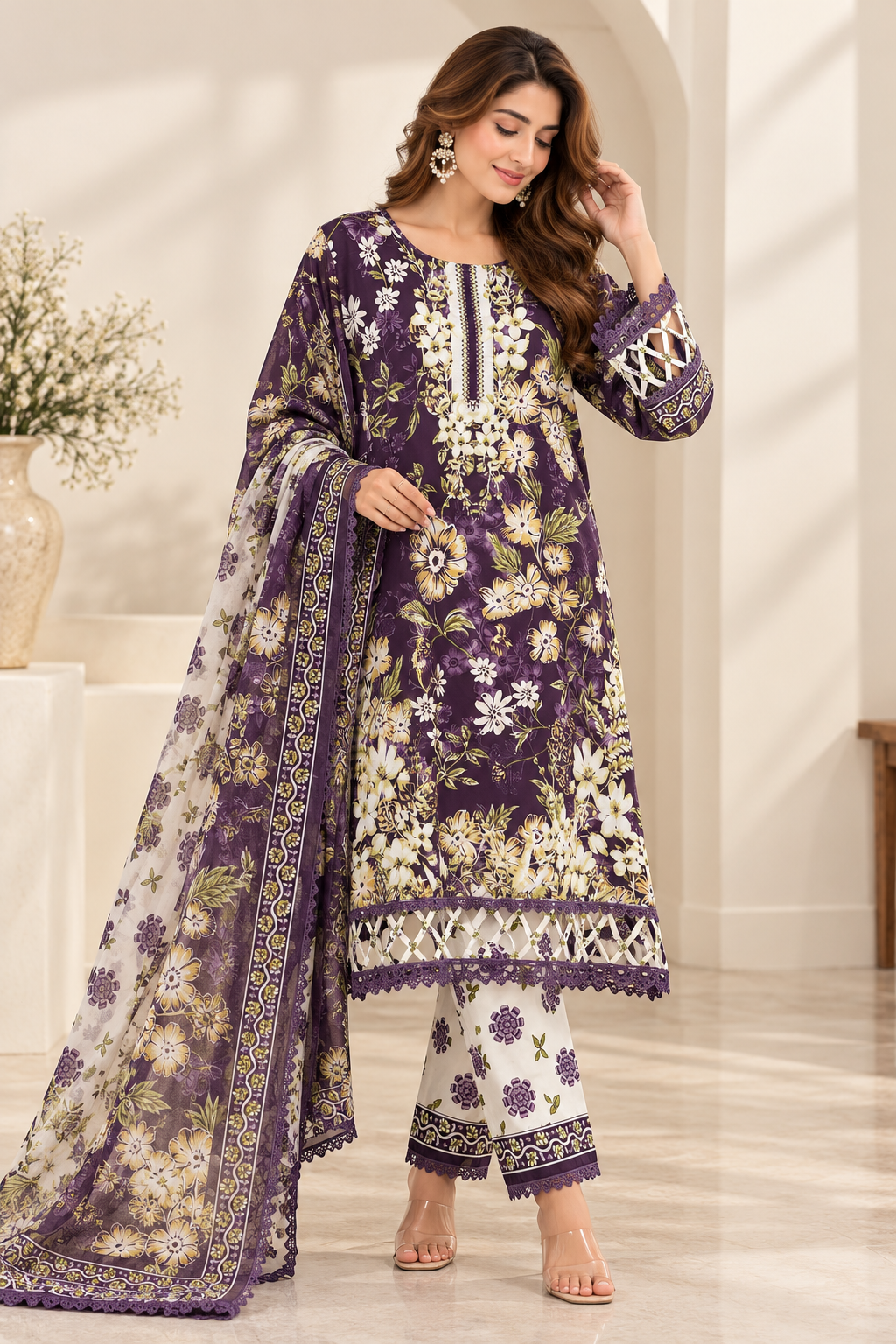 Cotton ready to wear suits