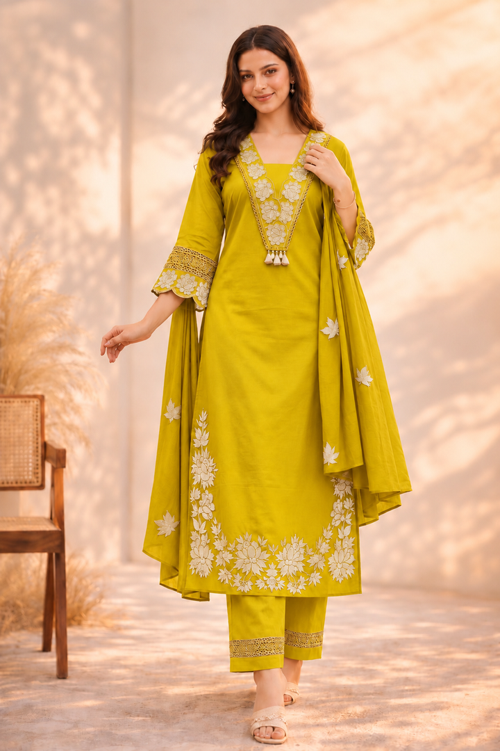 Embroidered Cotton Suits