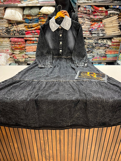 Denim long dresses  124210
