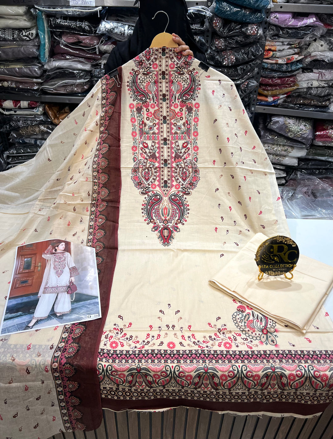 Cotton printed suits 3147