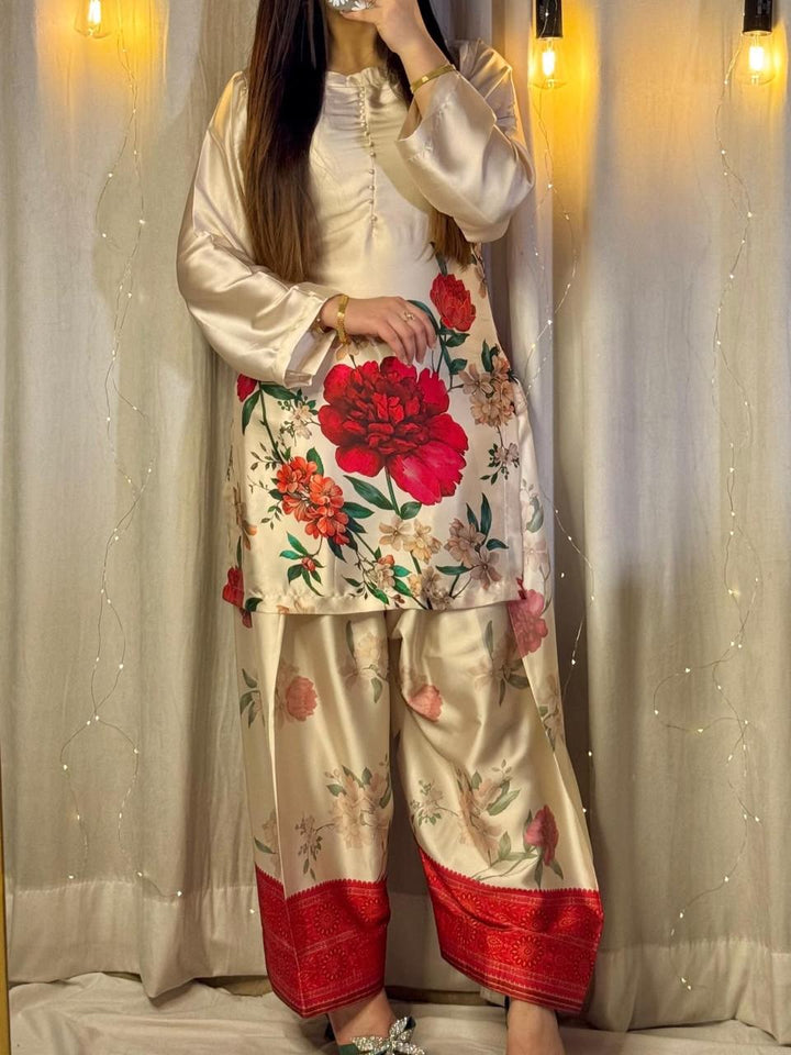 Satin Viral Farshi Suits