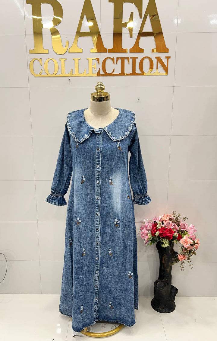 Denim long Gown 2760