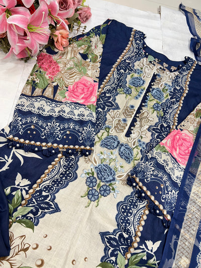 2539 Luxury Pearl Embellished Pakistani Suits