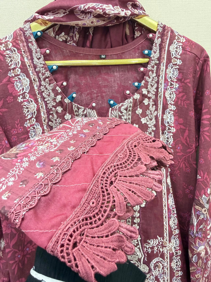 Pakistani patch work suit 40014