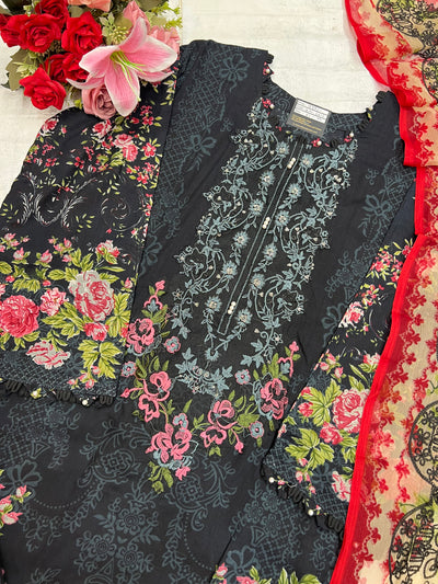 Pakistani embroided suits 2610