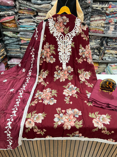 Lucknawi Unstitched suit 2791