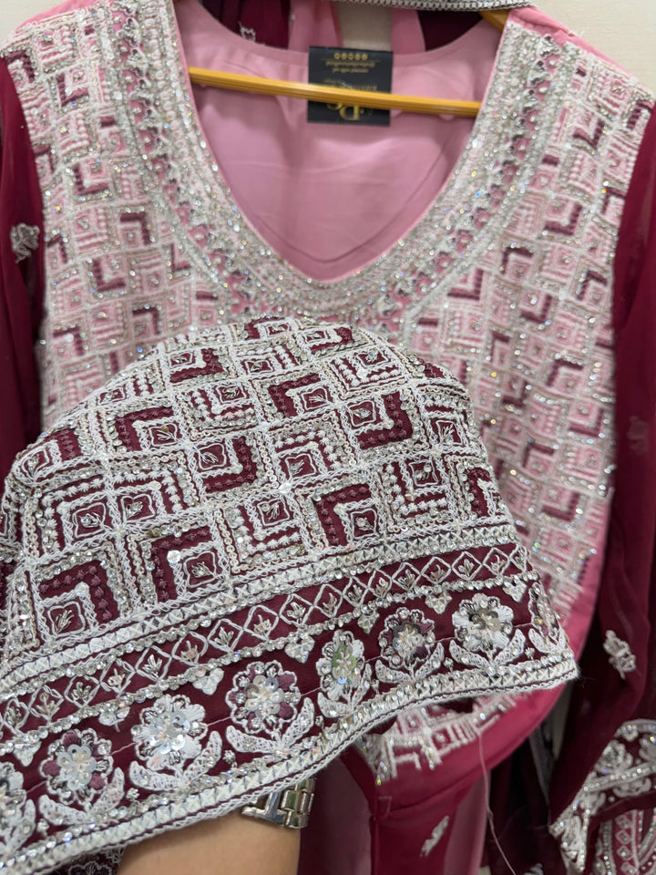 Lakhnawi wedding wear suits 59010