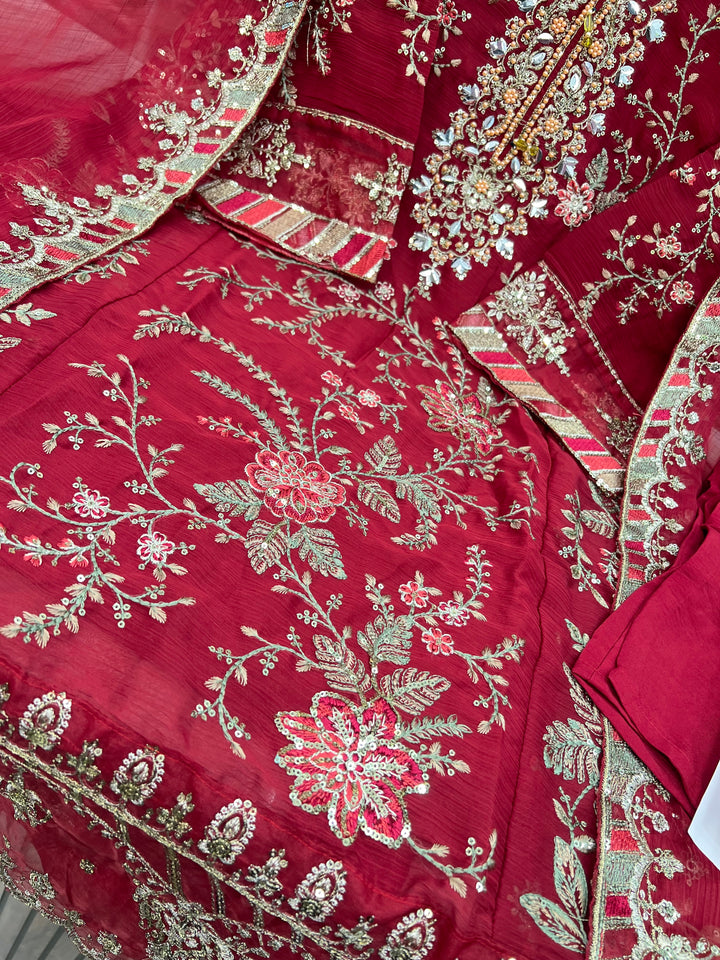 Pakistani handwork embellished collection 53473