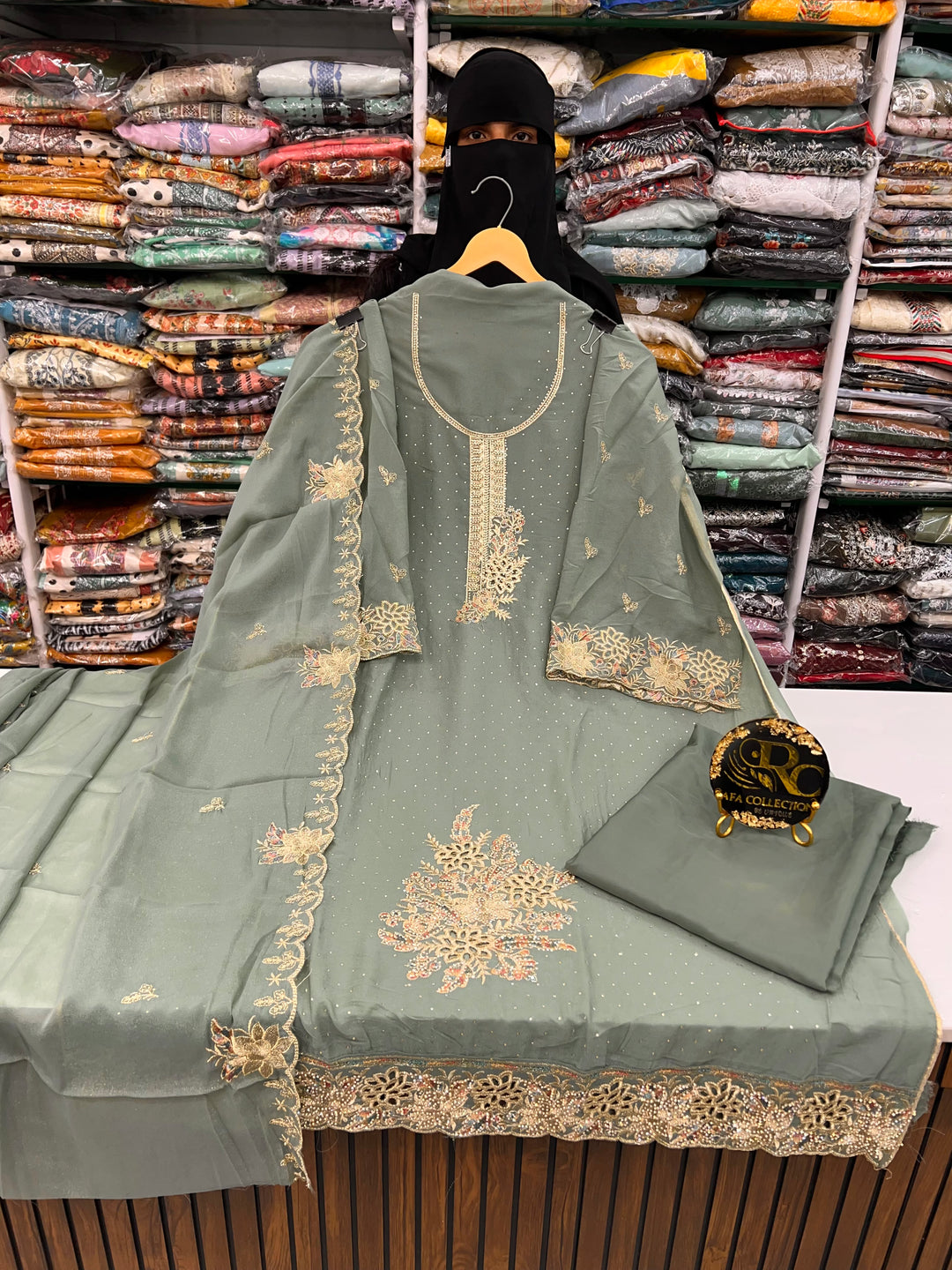 Georgette unstitched suit 2754