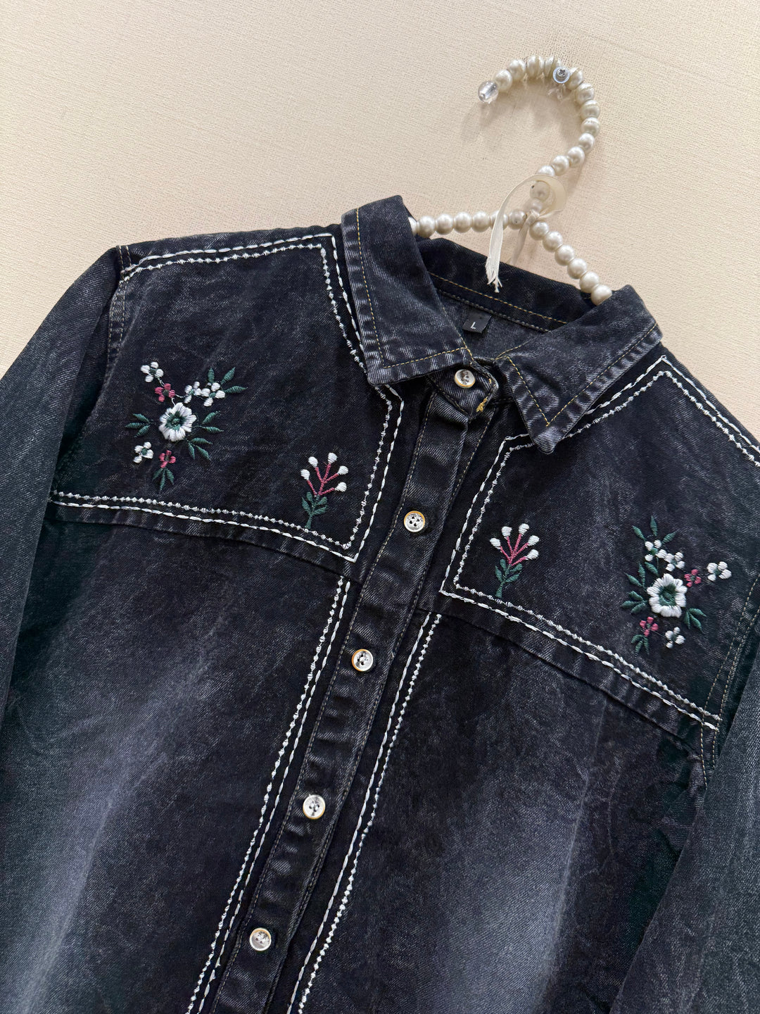 Denim embroidered Co-ord sets