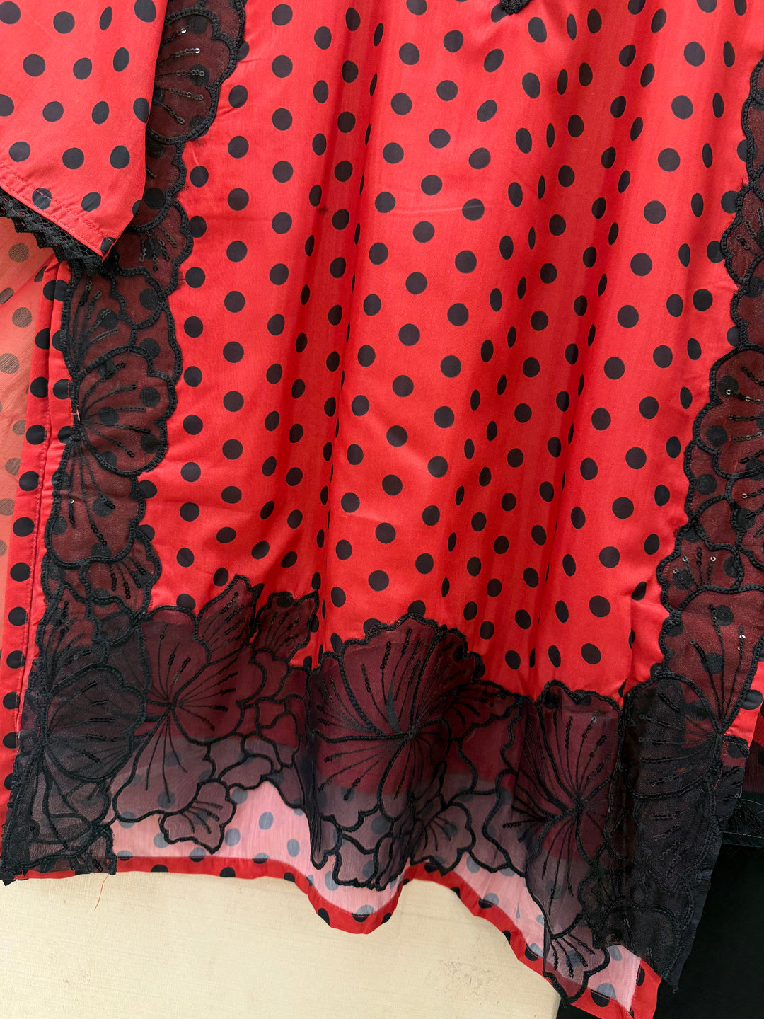 Polka Dot Farshi Salwar Suits