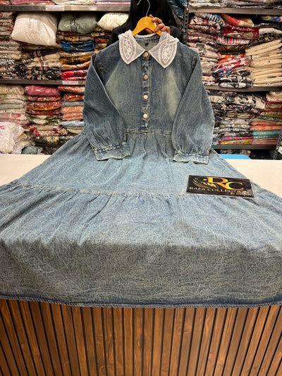 Denim long dresses  124210