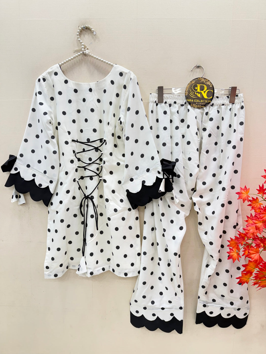 Polka Dot Farshi Salwar Suits