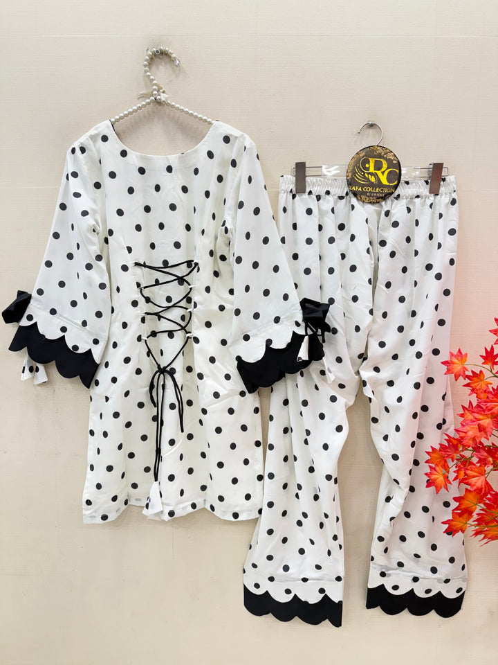 Polka Dot Farshi Salwar Suits