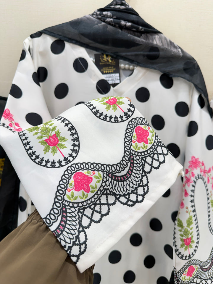 Satin Polka Dot Suits