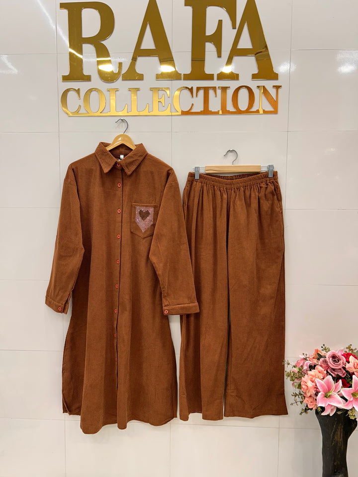 corduroy co ord sets 3112