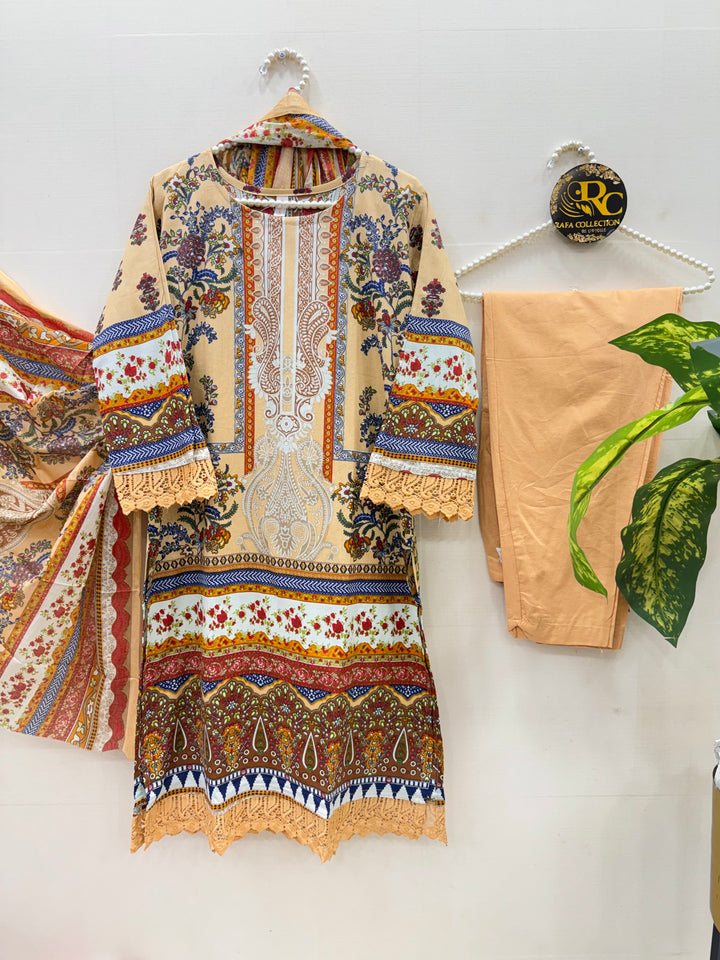 Cotton ready to wear suits 5018