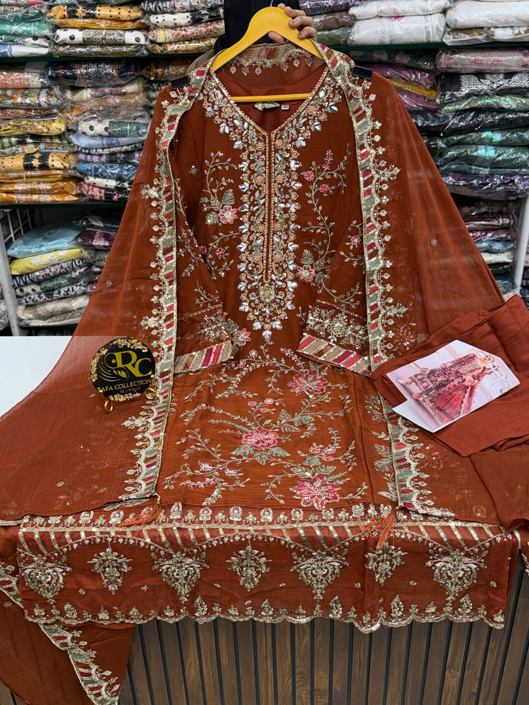 Pakistani handwork embellished collection 53473