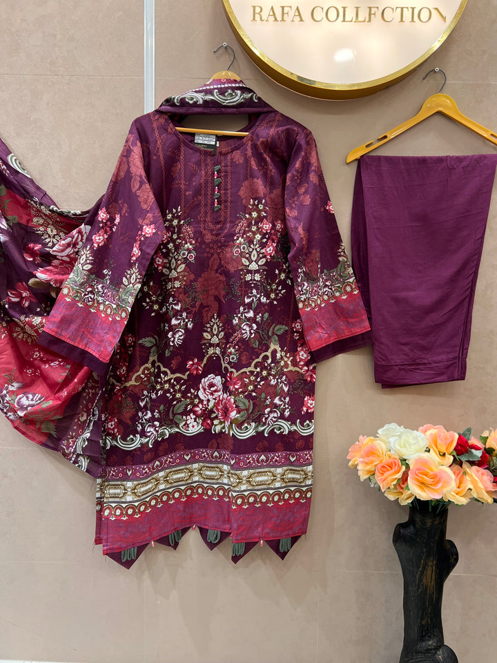 Cotton printed suits