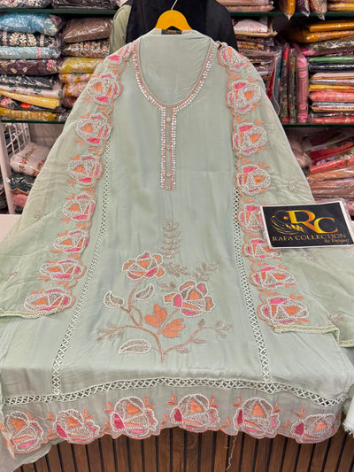 Organza Handwork Suit 1981