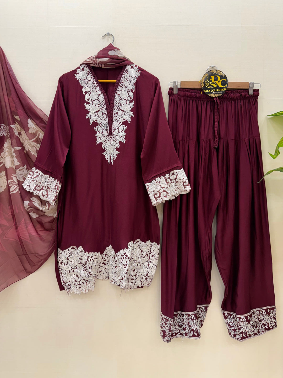 Embroidered Farshi suits