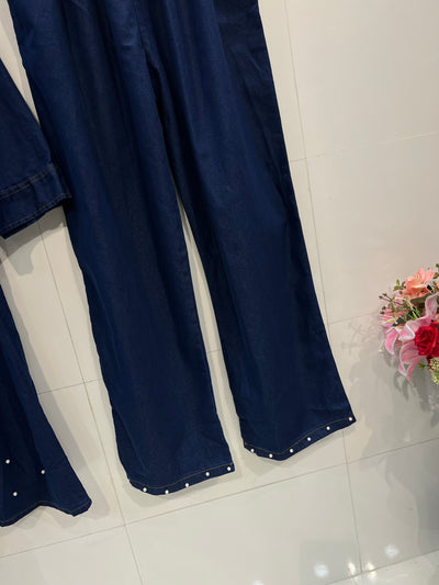 Denim long Co-ord sets 2344