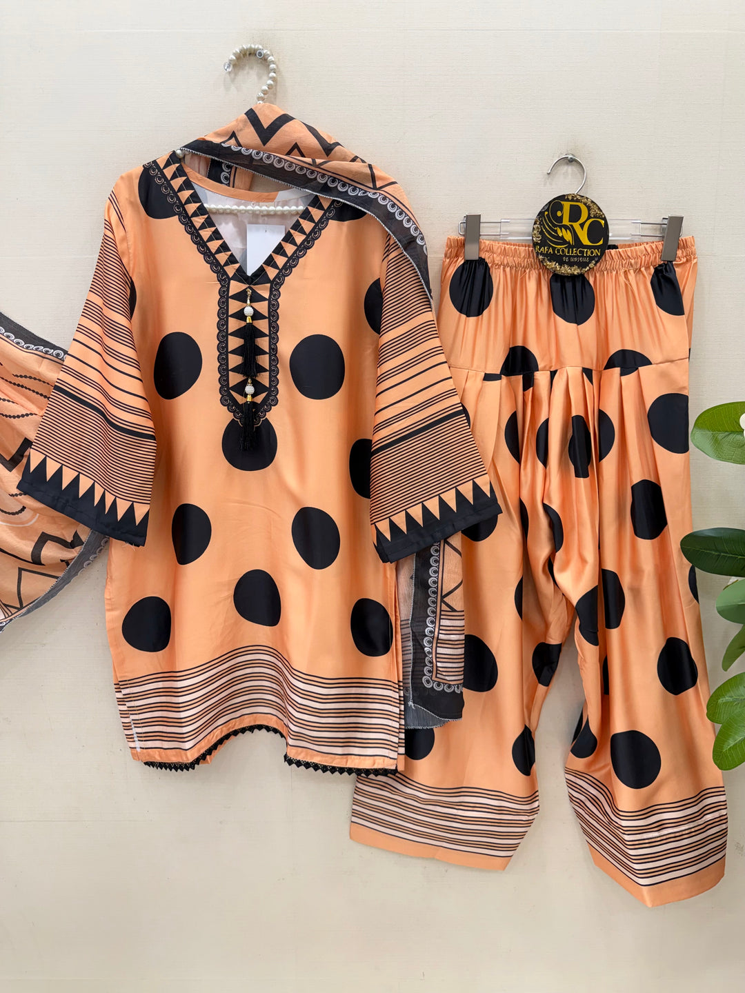 Polka dot farshi salwar suits