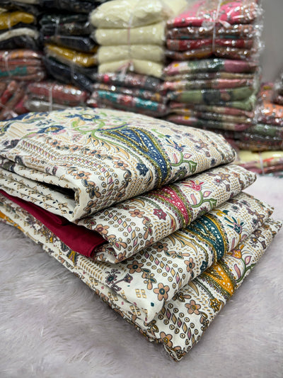 Cotton Unstich Suit 1306