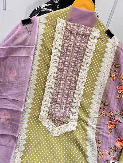 Cross stitch unstitched suit 2225
