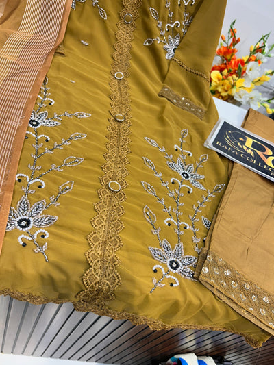 Georgette Handwork Suit 1580