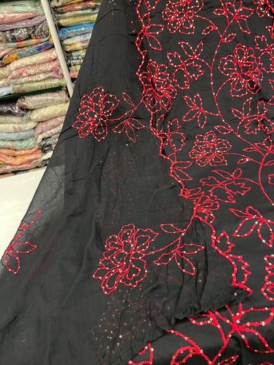 Embroidered unstitch suit 2676