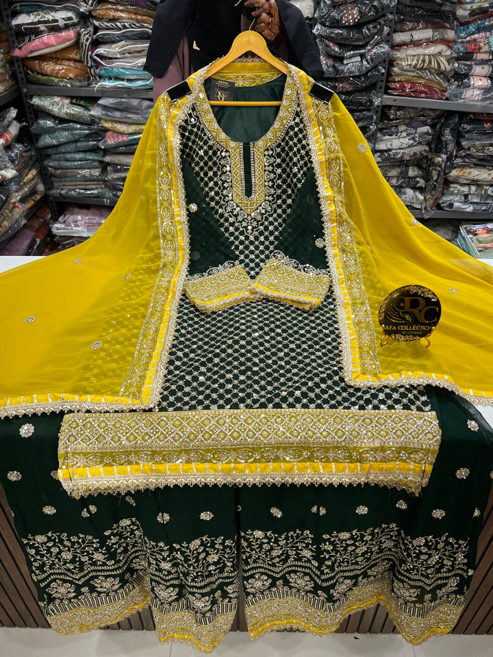 Dual color garara suit 2791