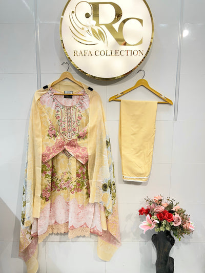 Cotton Embroidered suits 2615