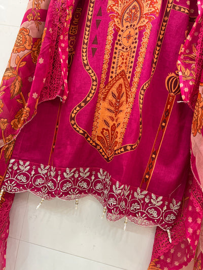 Pakistani pearl embellished suits 2660