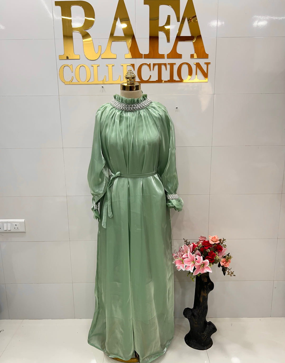 Shimmer organza gowns 124254