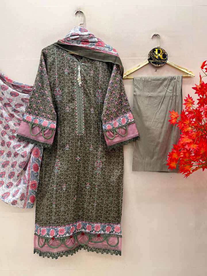 Cotton Embroidered Suits
