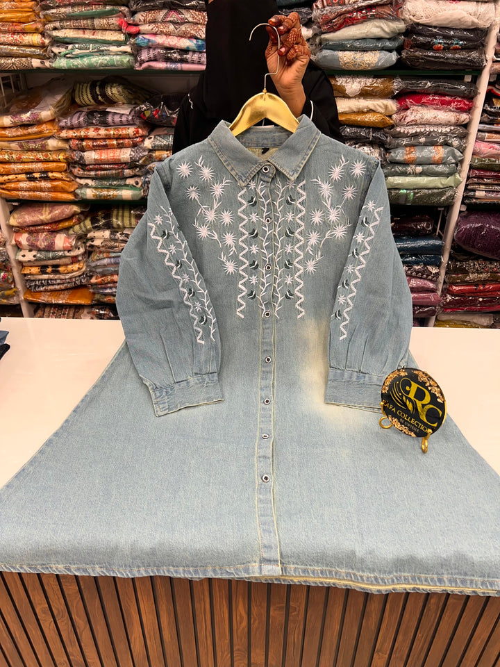Denim embroidered tunics 2584