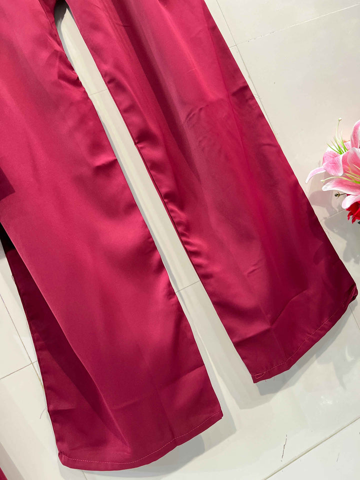 Imported satin co-ord set 2180