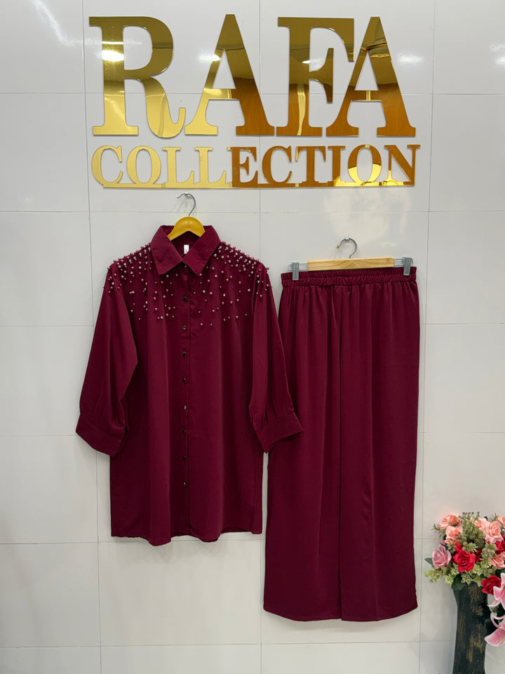 Imported pearl co-ord sets 2845