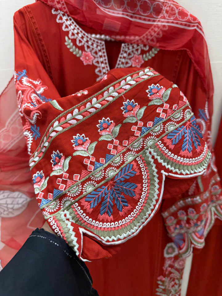 Embroidered Cutwork Suits