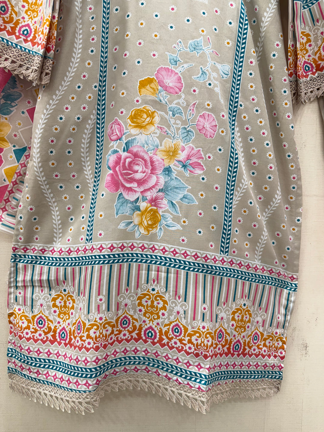 Semi cotton printed suits