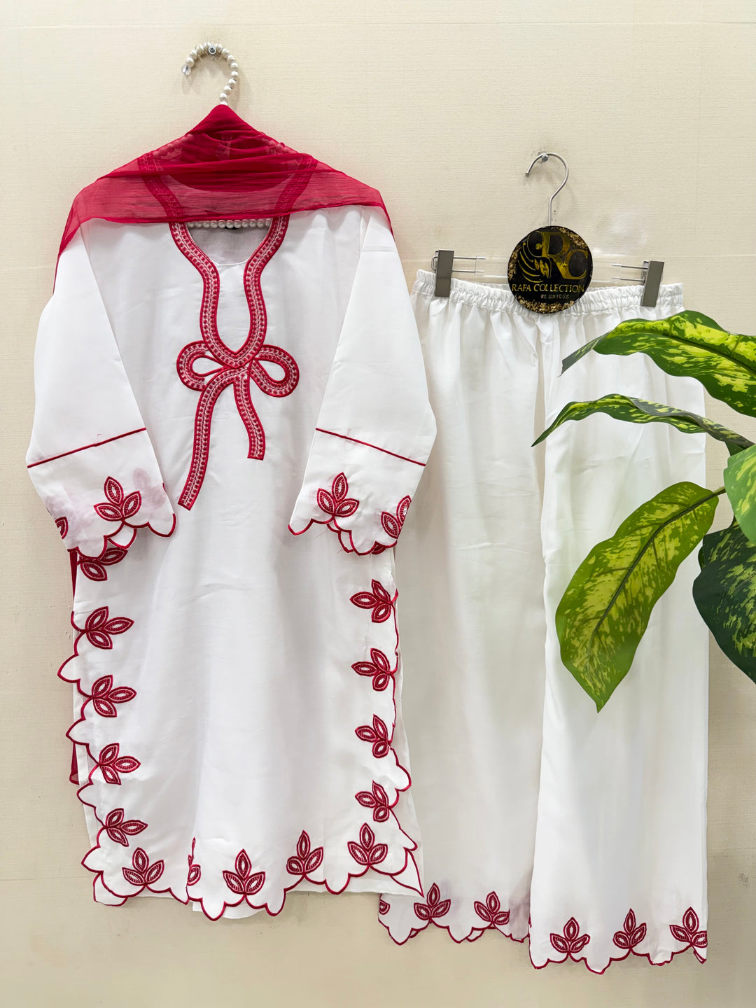 Bow Embroidered Suits