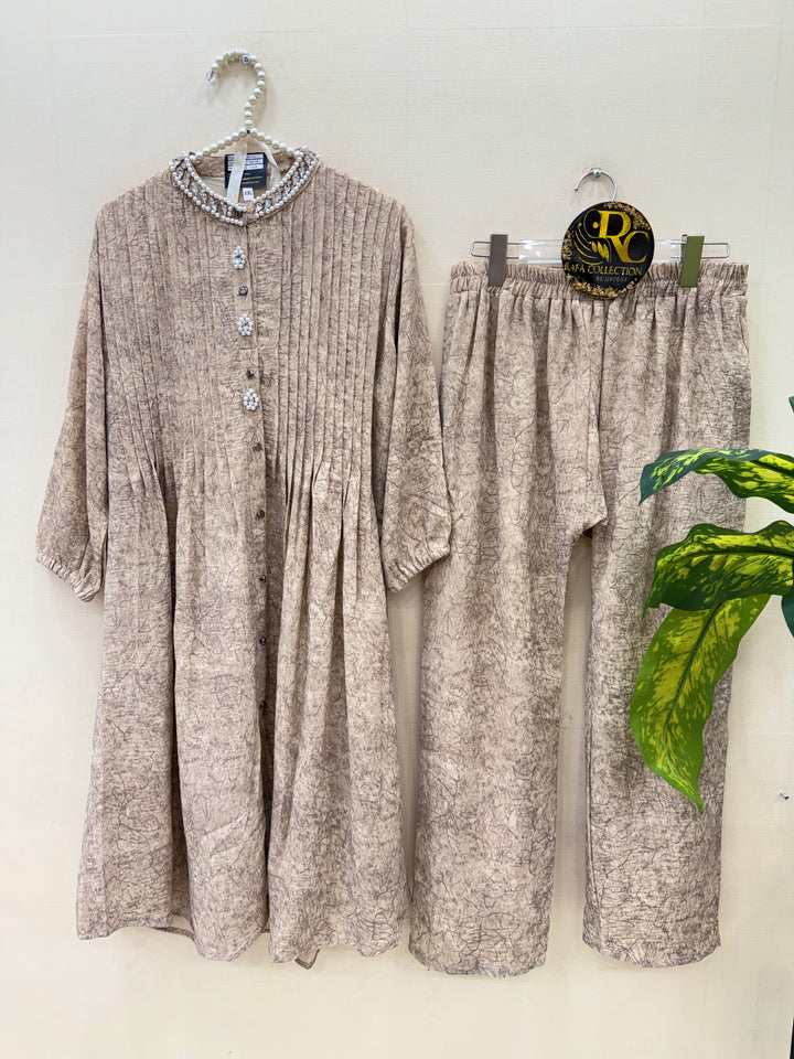 Imported crinkle Co-ord sets 3016