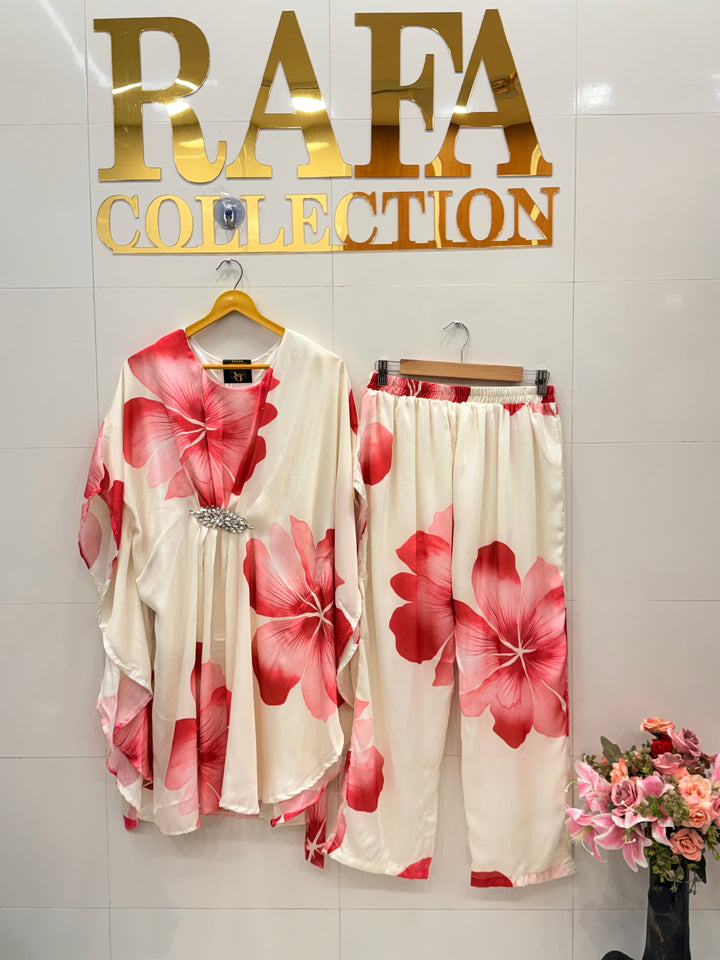 Satin kaftan sets 5820