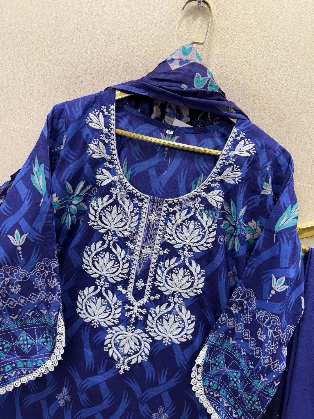 Cotton lakhnawi ready to wear suits